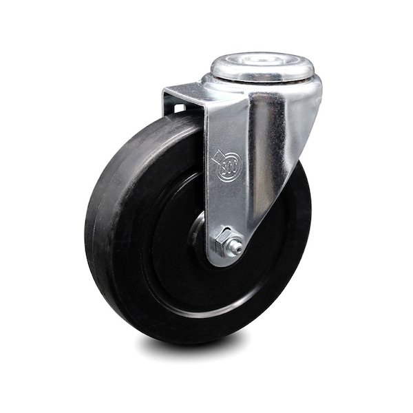 Service Caster 5 Inch Soft Rubber Wheel Swivel Bolt Hole Caster SCC-BH20S514-SRS - main
